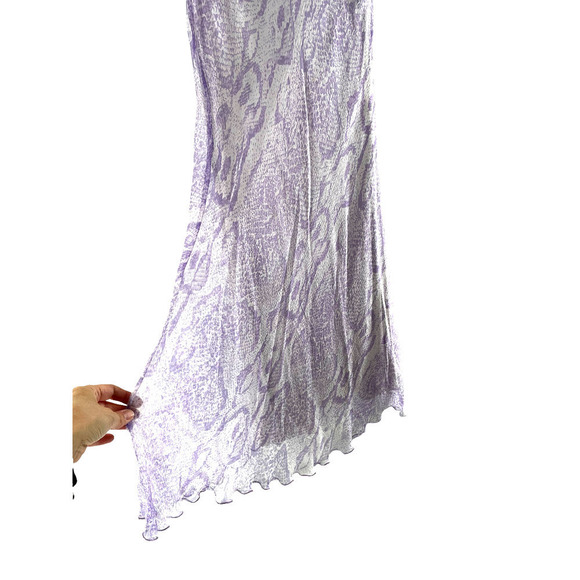 𝅺saks FIFTH AVENUE 100% SILK LAVENDER DRESS - Picture 5 of 7